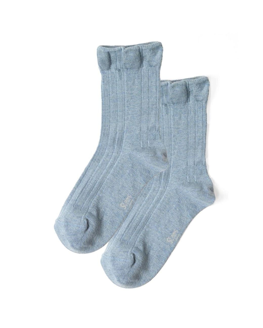 Stems Blue Dream Sleep Striped Crew Socks