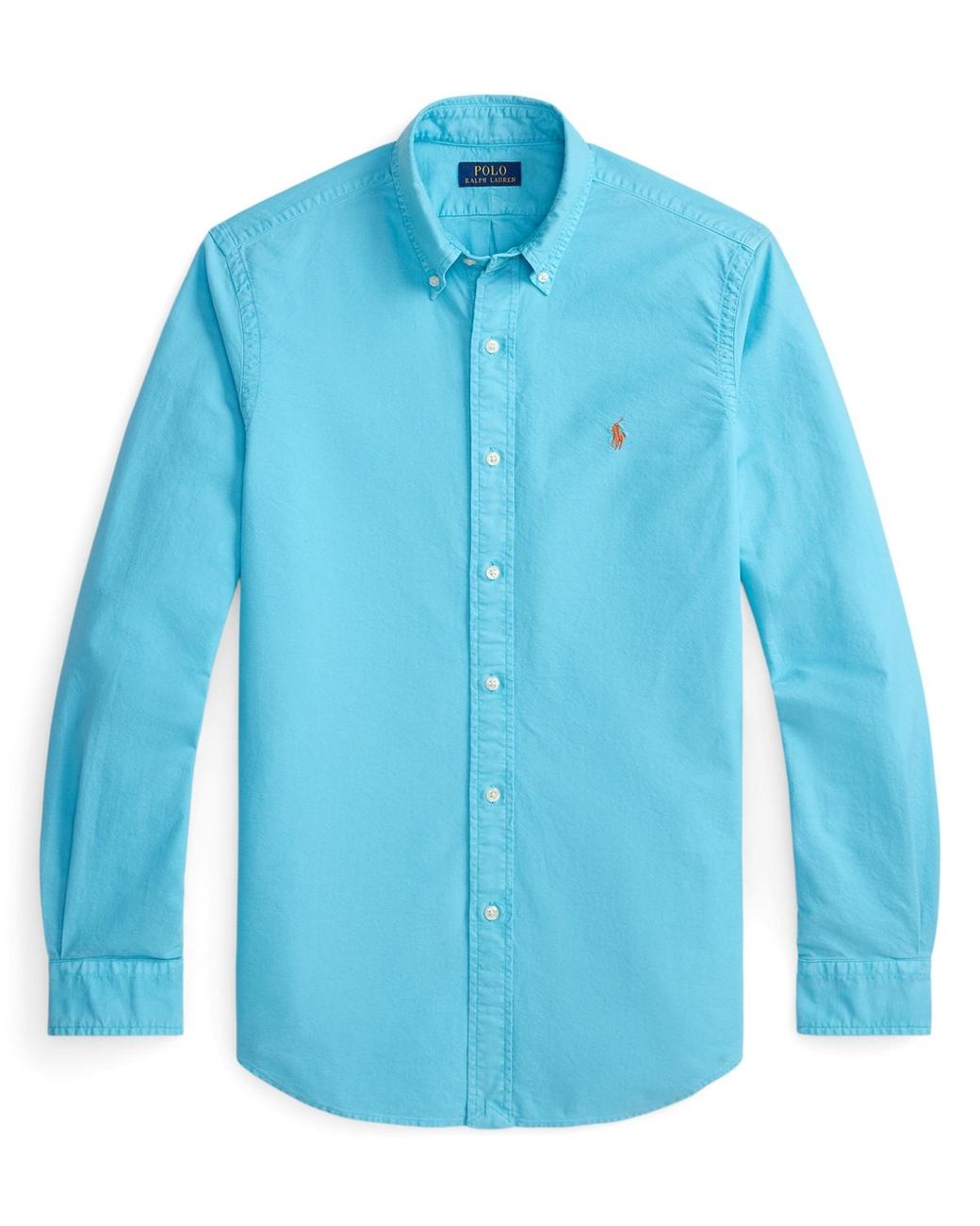 Polo Ralph Lauren Garment-dyed Oxford Shirt in Blue for Men | Lyst