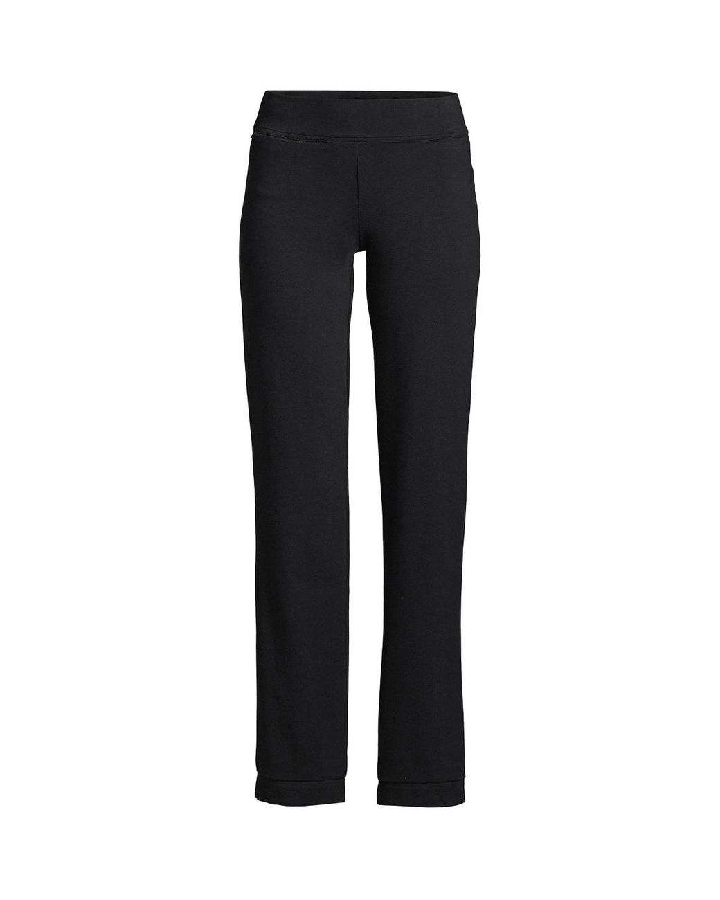 Lands End Petite Starfish Mid Rise Straight Leg Elastic Waist