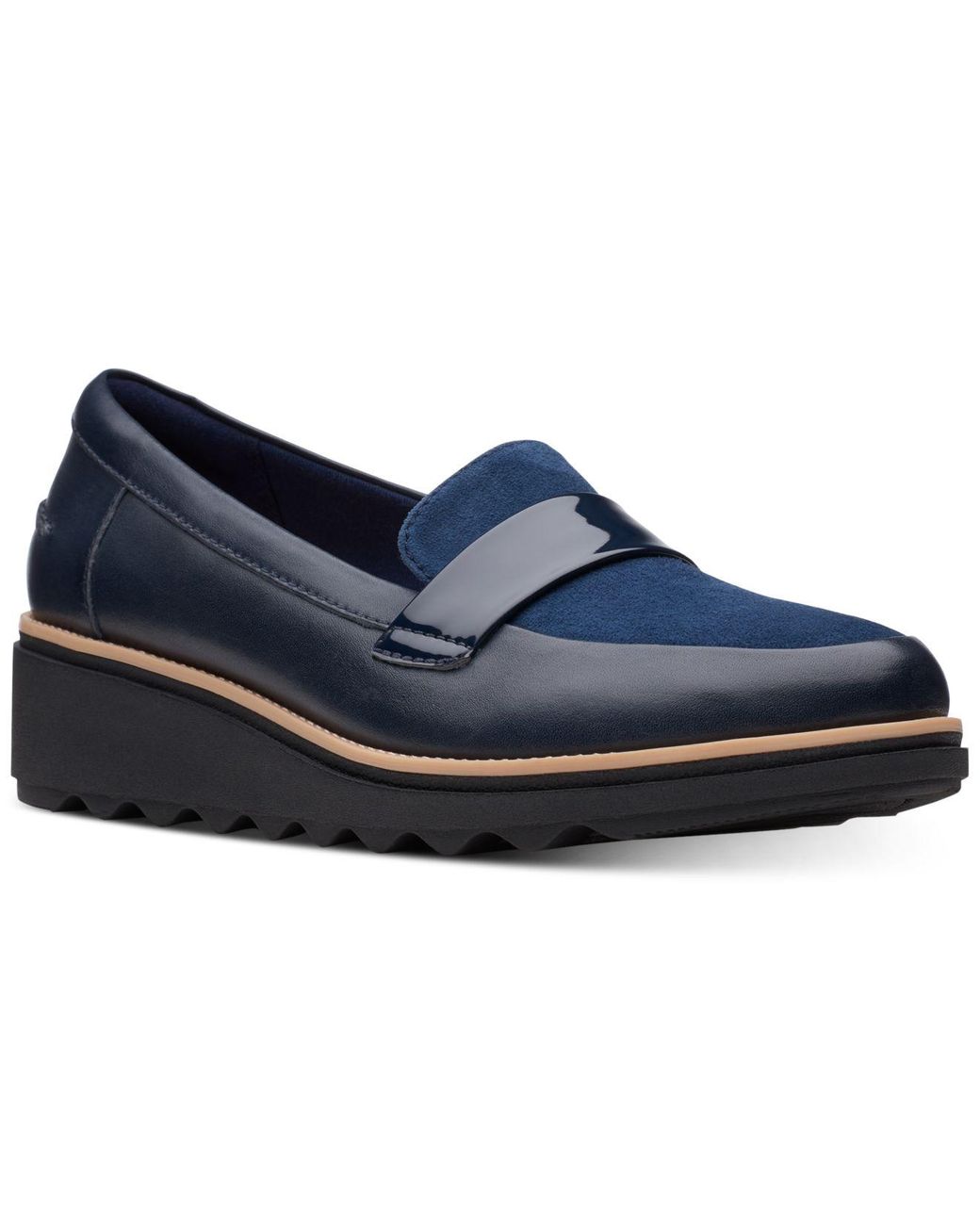 Clarks Sharon Gracie Platform Loafers, Created For Macy's in Blue