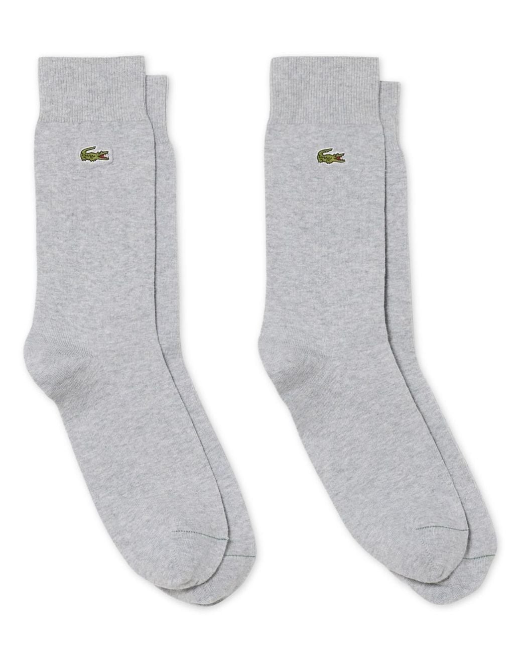 Lacoste Gray High Height Crew Socks for men
