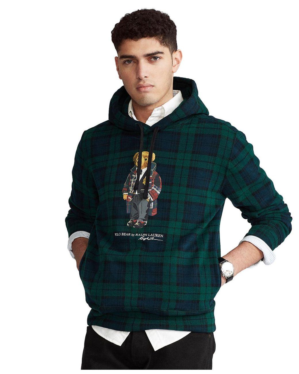 Polo Ralph Lauren Bear Tartan Fleece Hoodie for Men Lyst