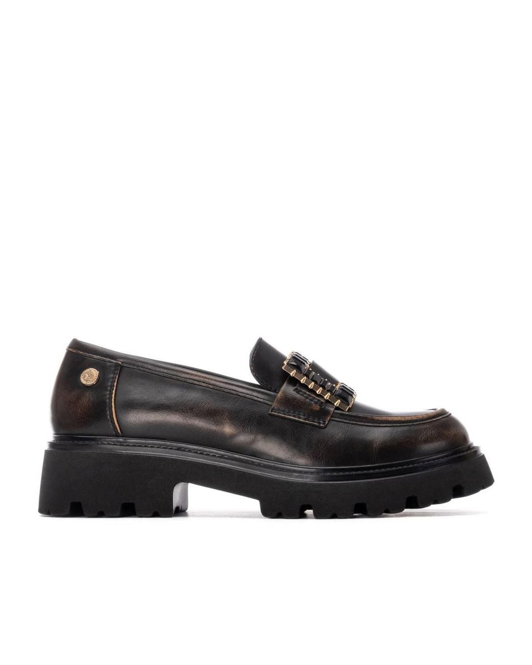 Xti Black Casual Moccasins