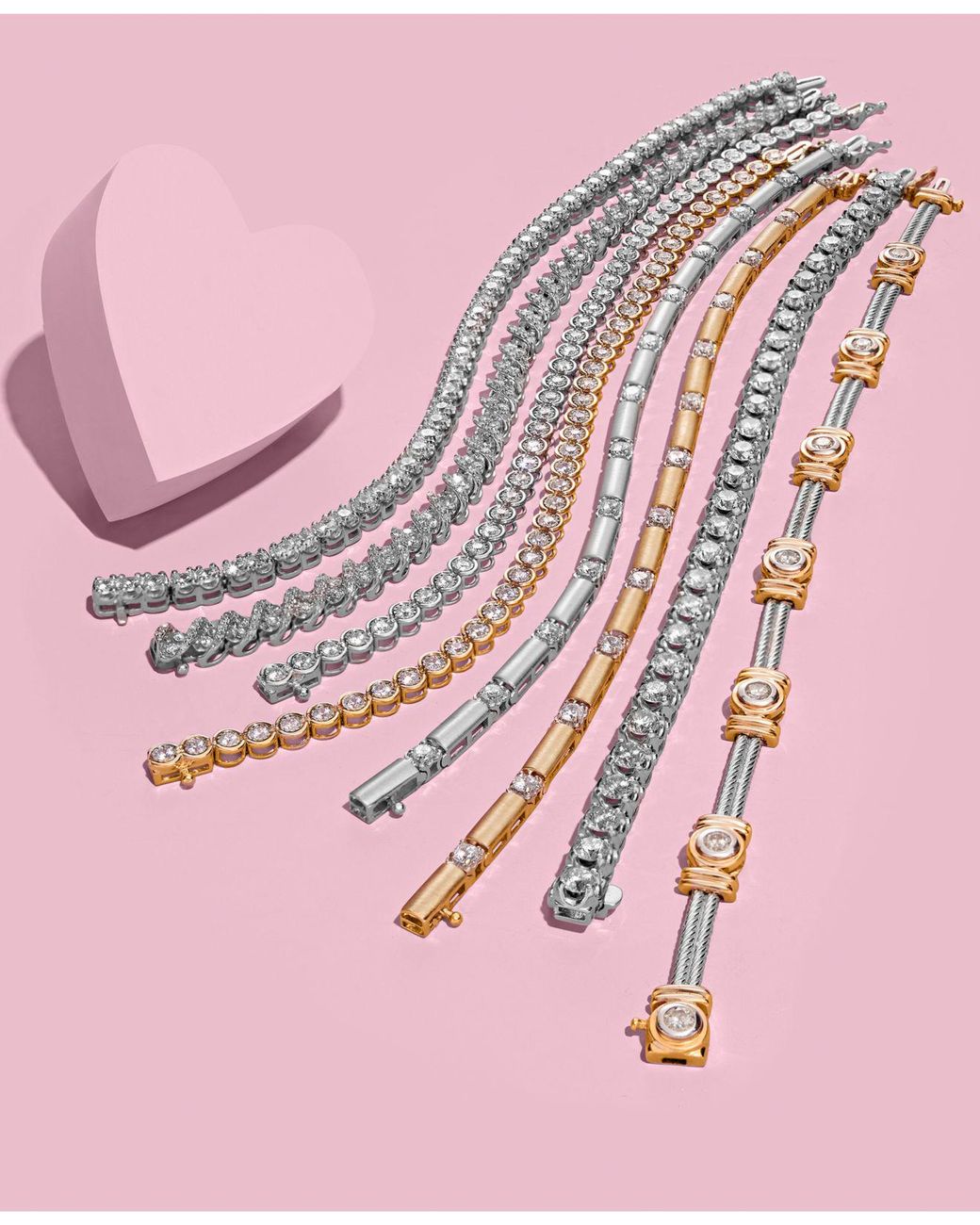 diamond tennis necklace macy's