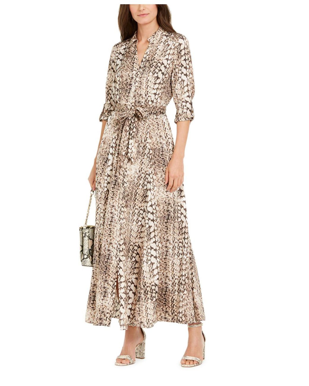 INC International Concepts Inc Snake-print Maxi Shirtdress, Created For  Macy's | Lyst