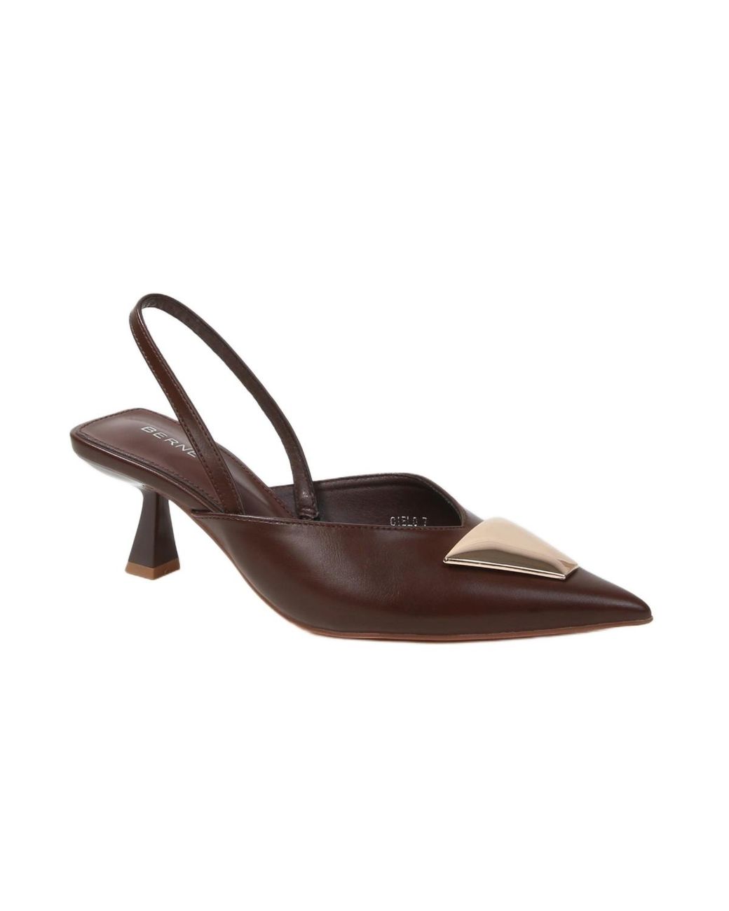 BERNESS Brown Cielo Slingback Pumps