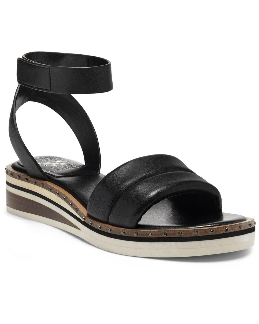 Vince Camuto Leather Mellienda Puffy Sandals, Created For Macy's in Black | Lyst