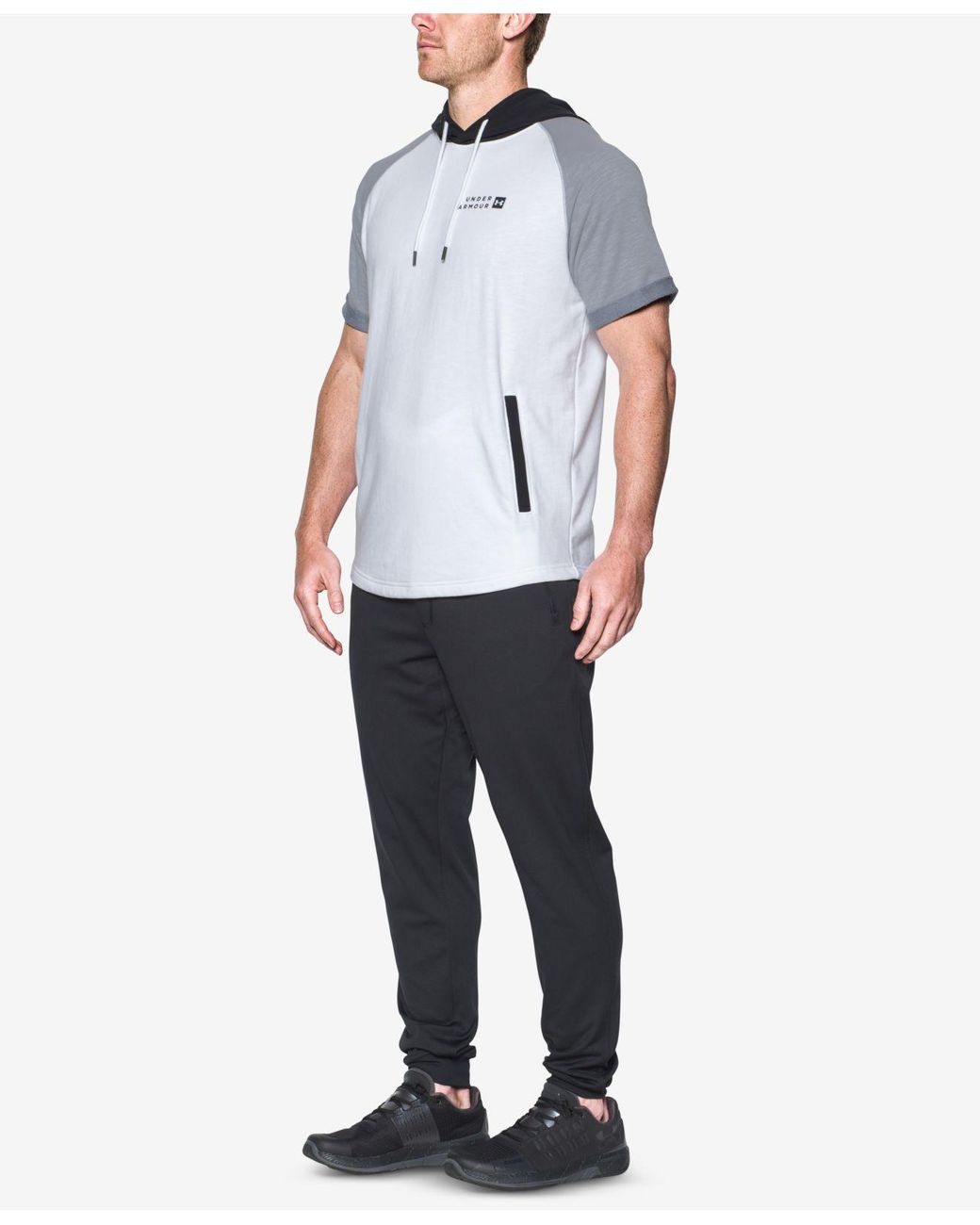 Under Armour Men s Sportstyle Short sleeve Hoodie in White for Men