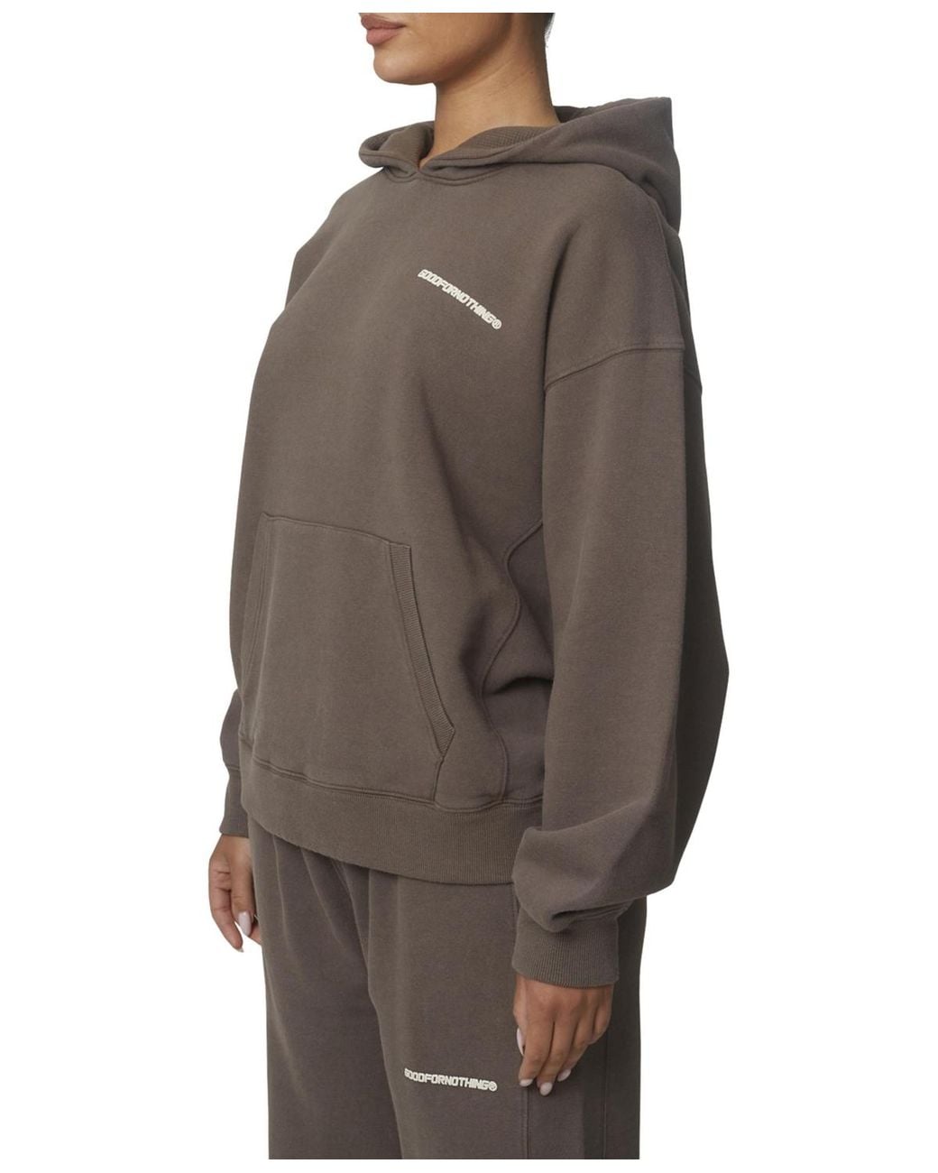 Good For Nothing Brown Essentials Pullover Hoodie