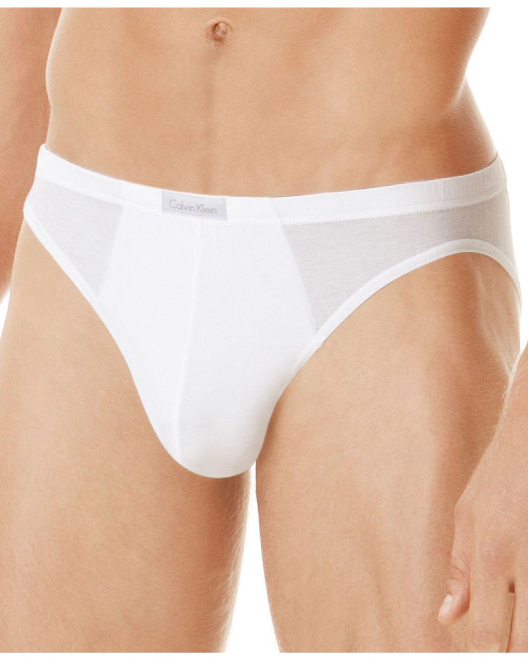 Calvin Klein Men's Underwear, Micro Modal Basic Bikini Brief U5552 in White  for Men | Lyst