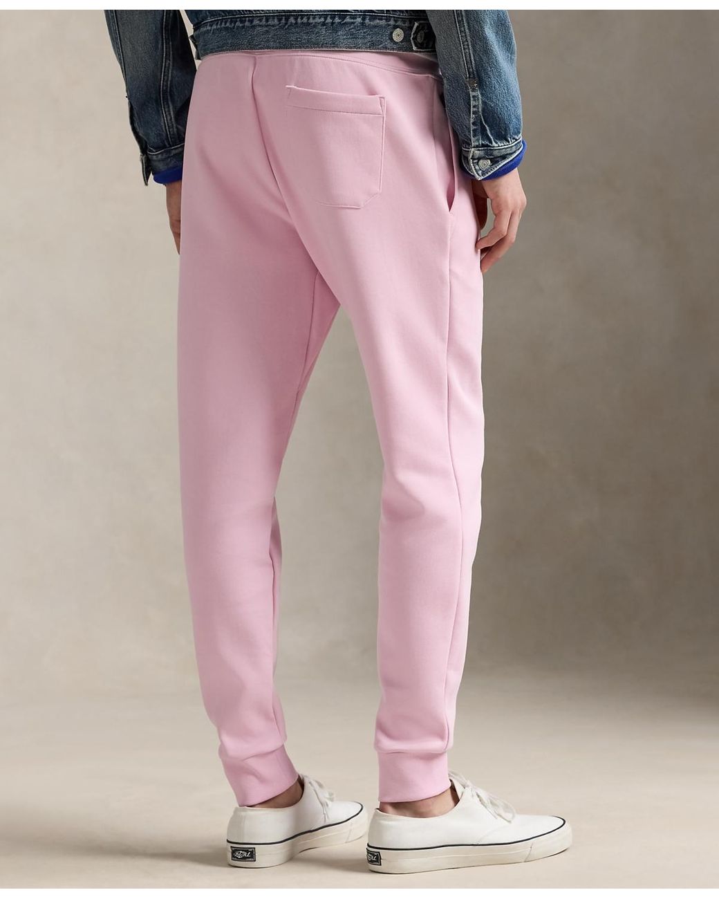 Polo Ralph Lauren Double-knit jogger Pants in Pink for Men