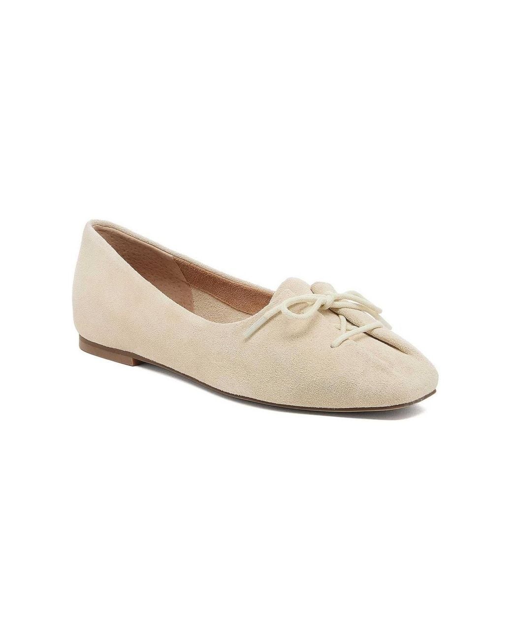 Square Dagger Kelsi Dagger Brooklyn Freddie Ballet Flat in White | Lyst