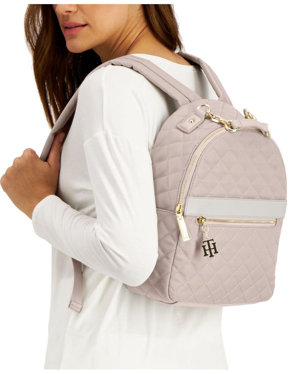 Tommy Hilfiger Charming Tommy Plus Backpack in Natural Lyst