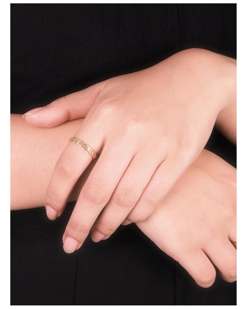 DEVATA Metallic Mariner Anchor Ring