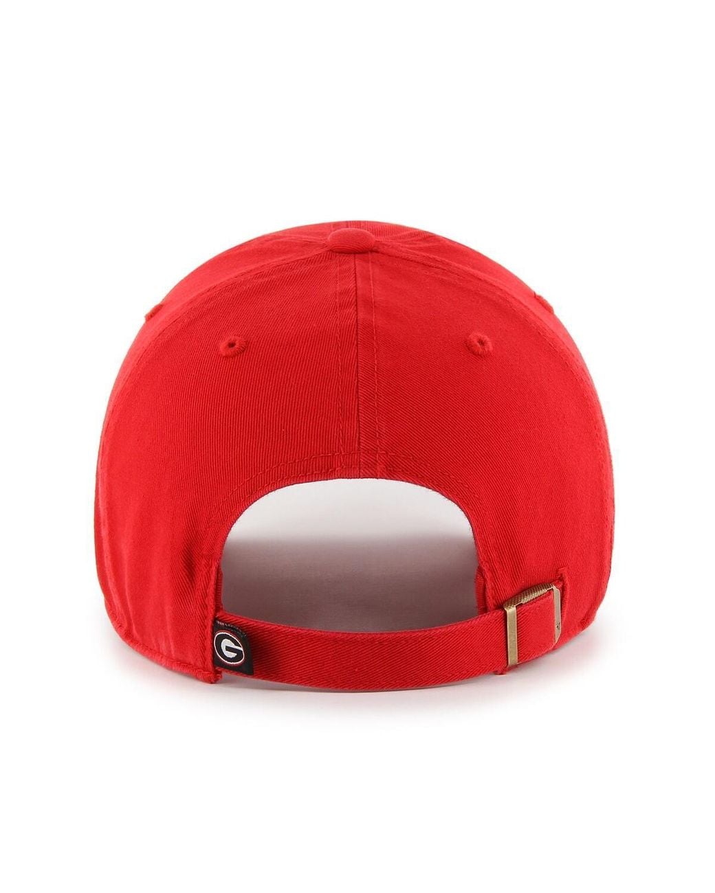 '47 Red Georgia Bulldogs Classic Arch Clean Up Adjustable Hat for men