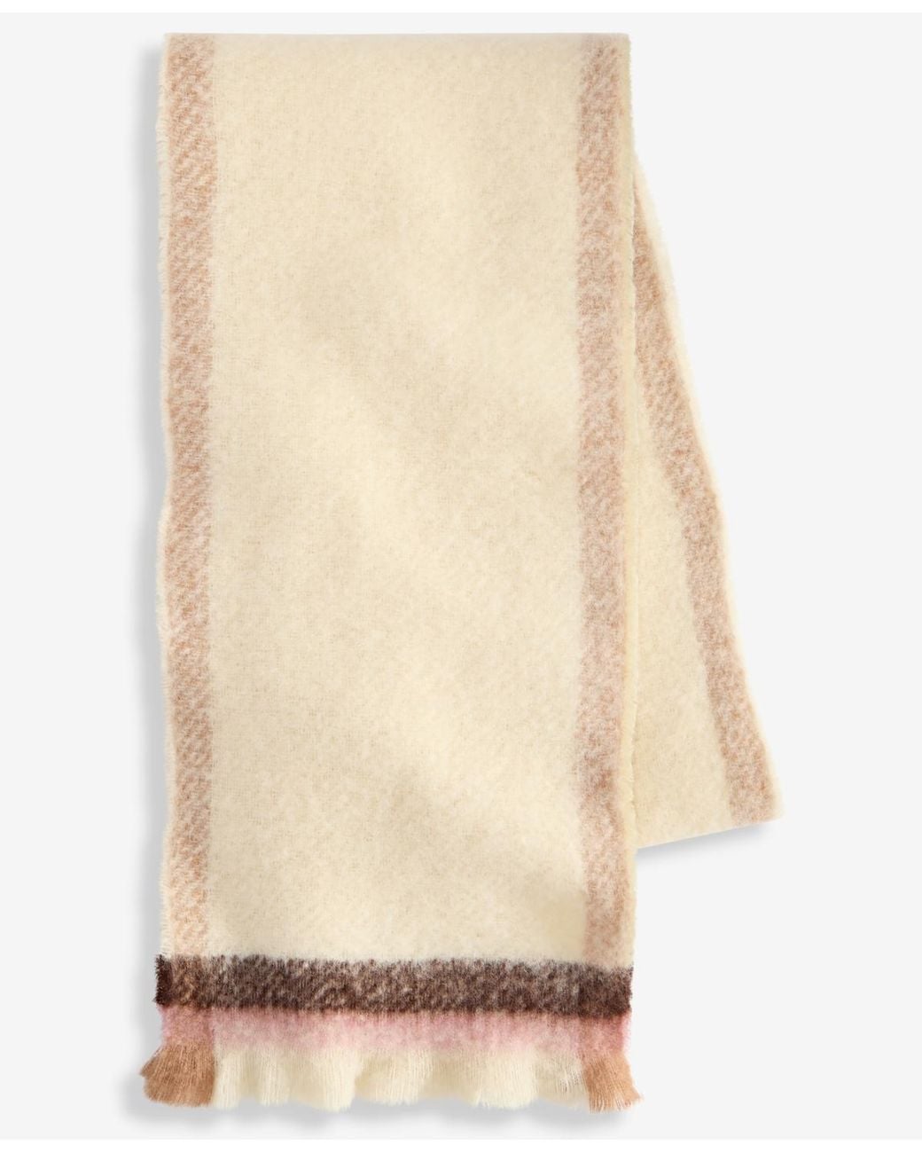 Style & Co. Natural Bordered Blanket Wrap