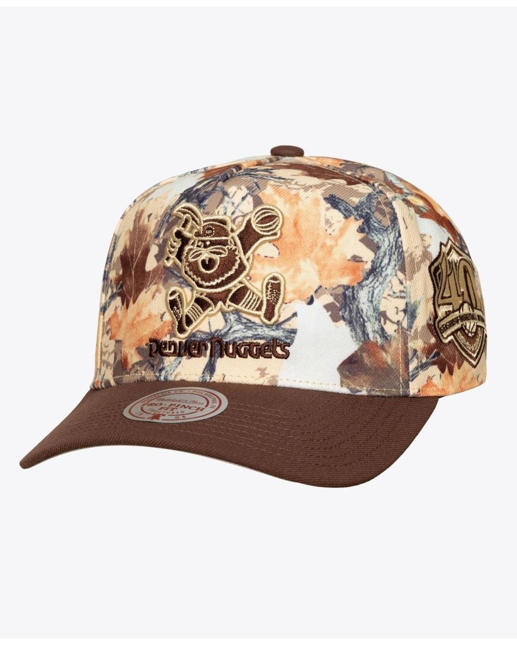 Mitchell & Ness Multicolor And Denver nuggets Leaf Pro Adjustable Hat