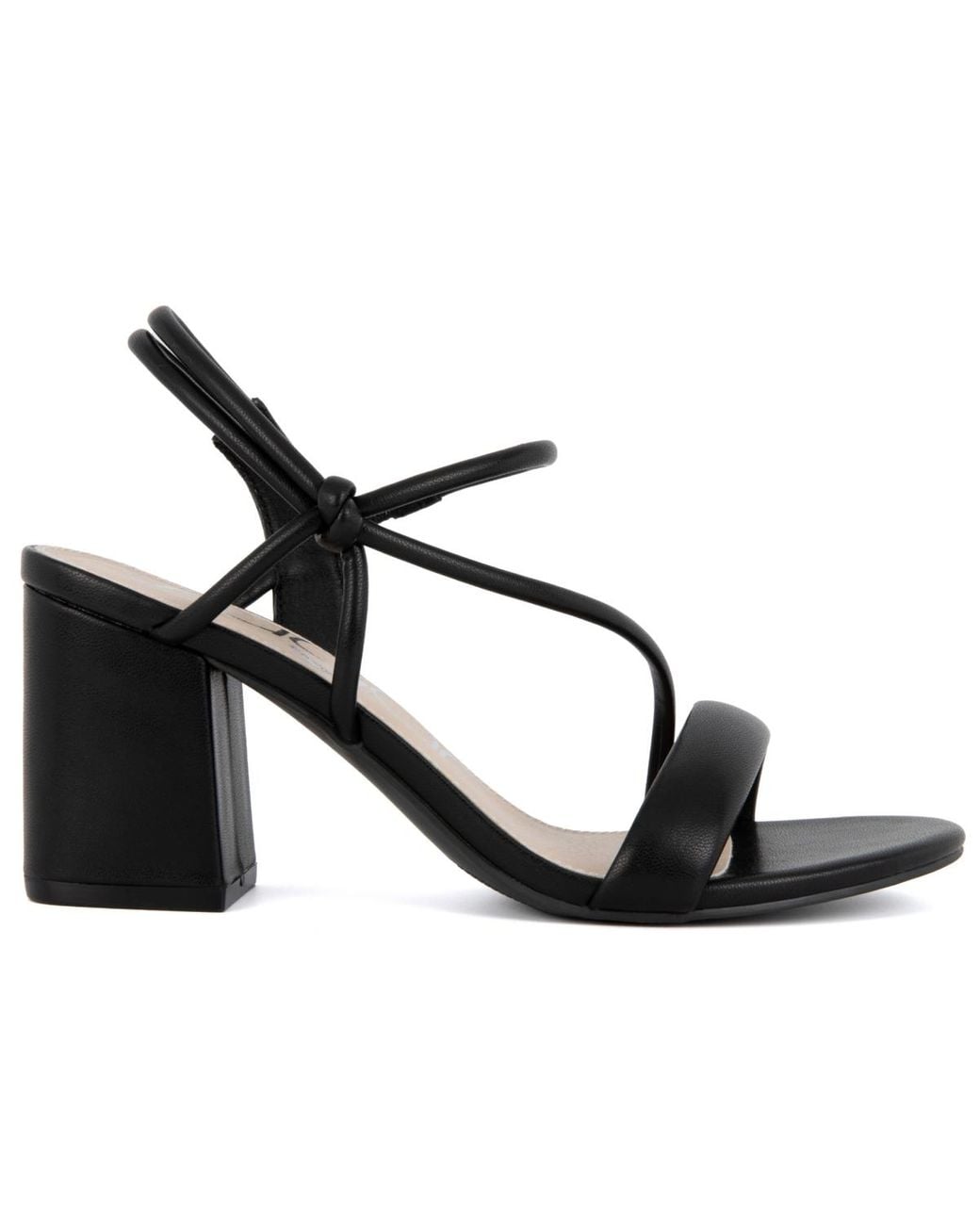Sugar Neeve 2 Open Toe Strappy Block Heel Dress Sandals in Black | Lyst