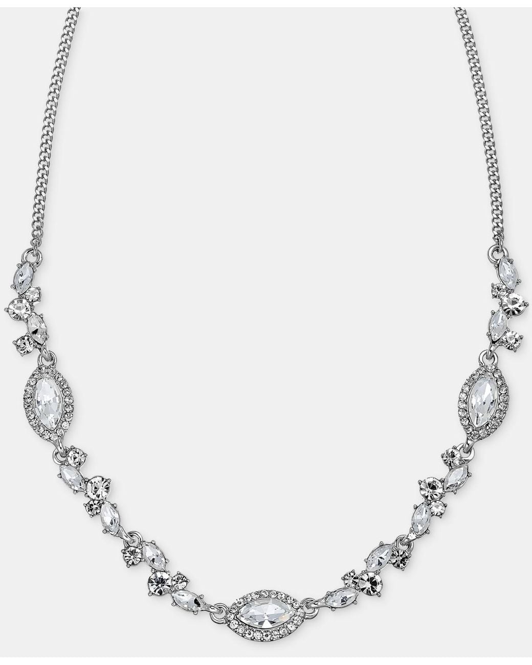 Givenchy Metallic Crystal Statement Necklace