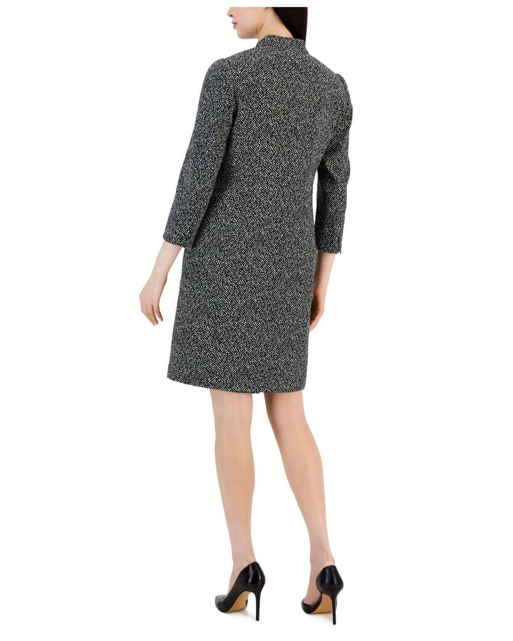 Anne klein jacquard topper jacket new arrivals