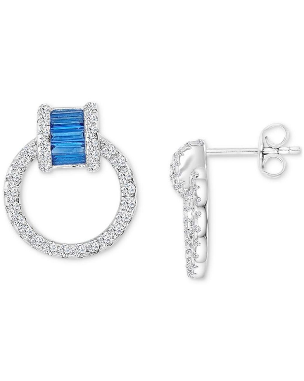 Macy's Blue Lab-grown (1 Ct. T.w.
