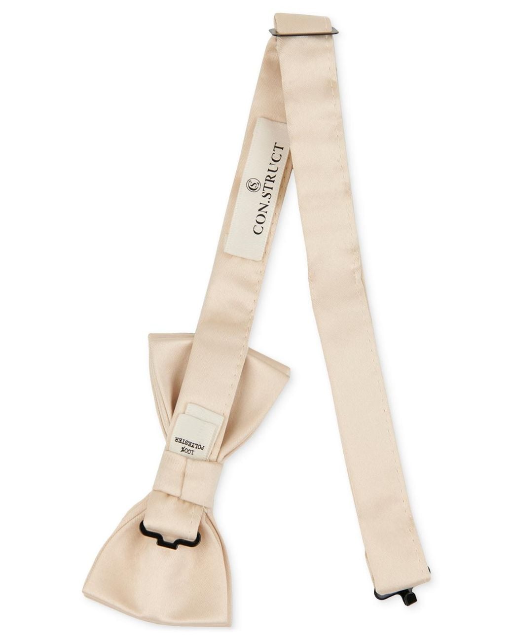 Con.struct Natural Satin Pre-tied Bow Tie for men