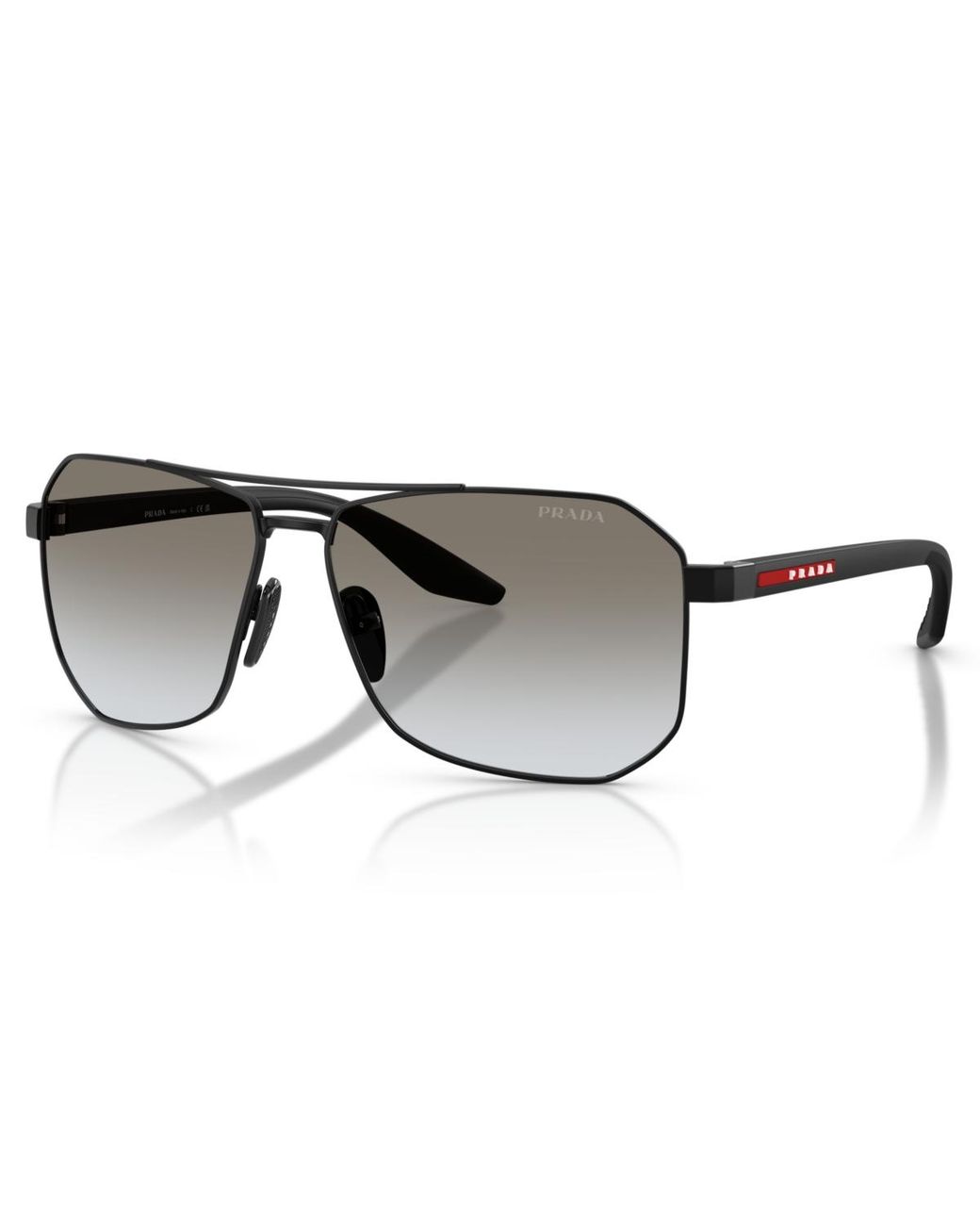 Prada Linea Rossa Black Large Sunglasses for men