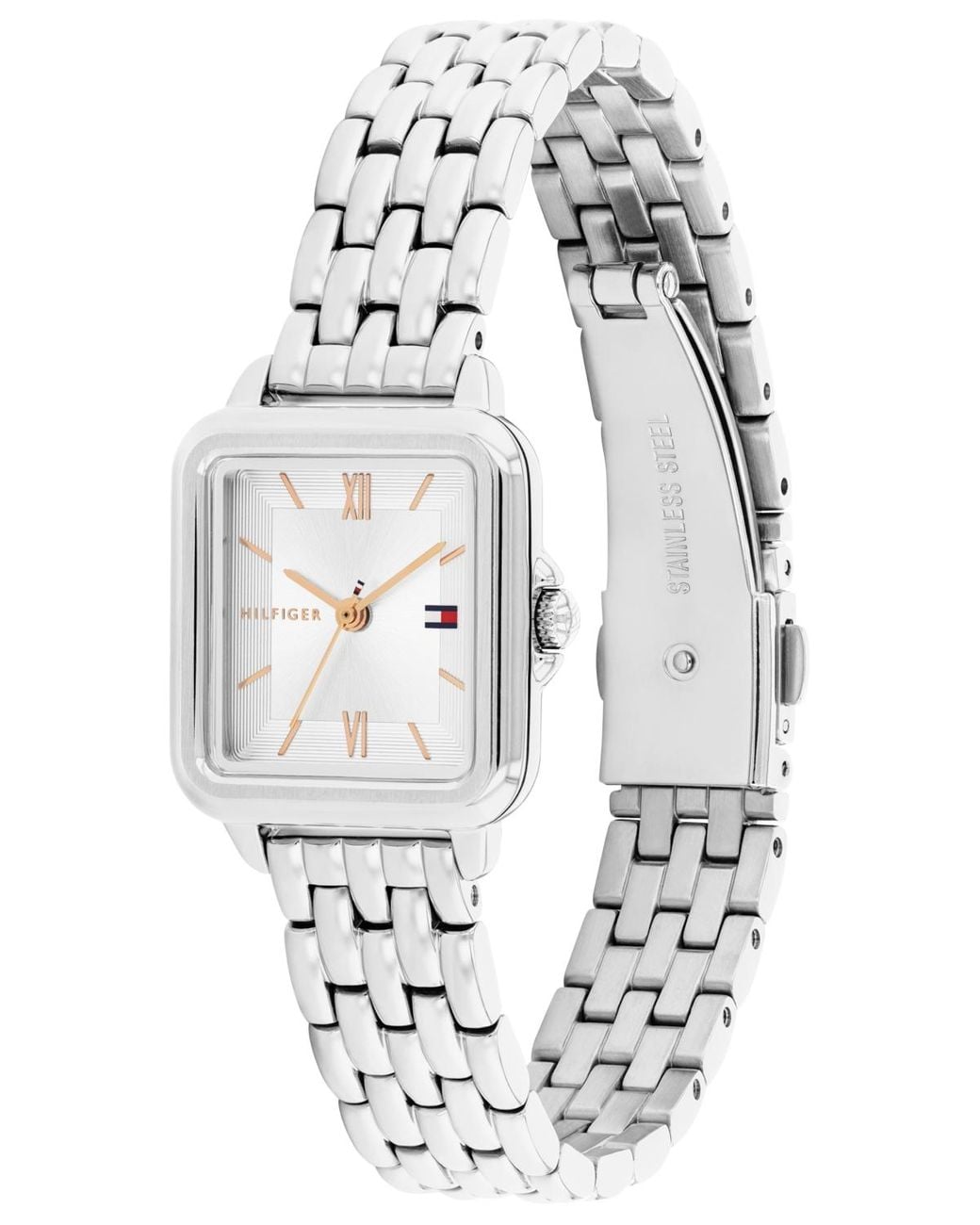 Tommy Hilfiger White Quartz Tone Stainless Steel Bracelet Watch