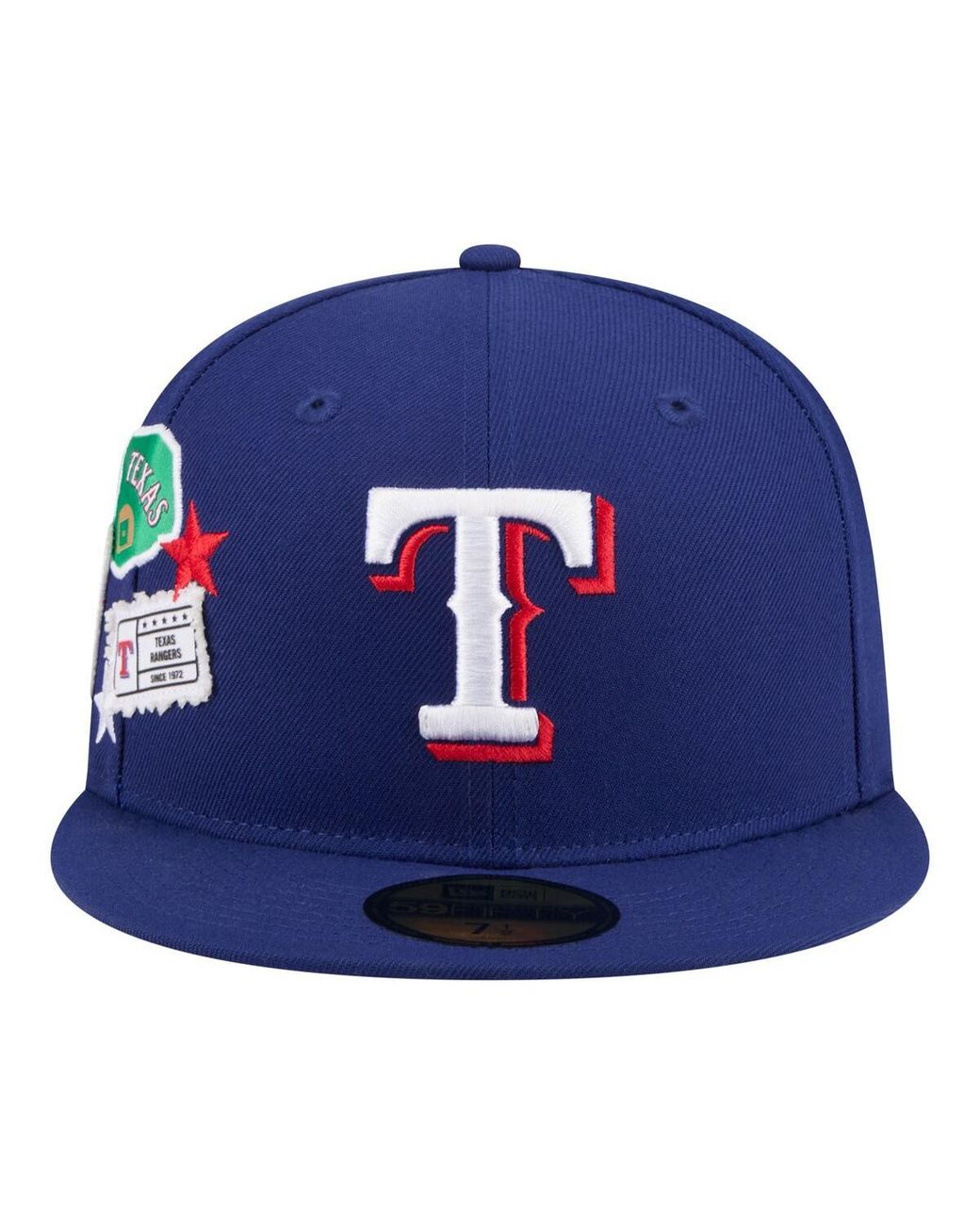 Texas Ranger Pach KTZ Texas Rangers City Patch 59fifty Fitted Hat in Blue for Men | Lyst