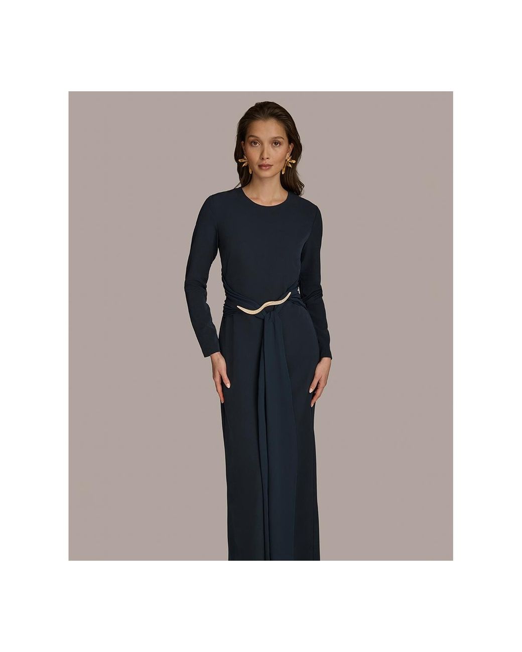 【Donna Karan New York】Jewel-Neck Embellished Gown Donna Karan New York Women's Sequin Jewel-Neck Gown - Macy's