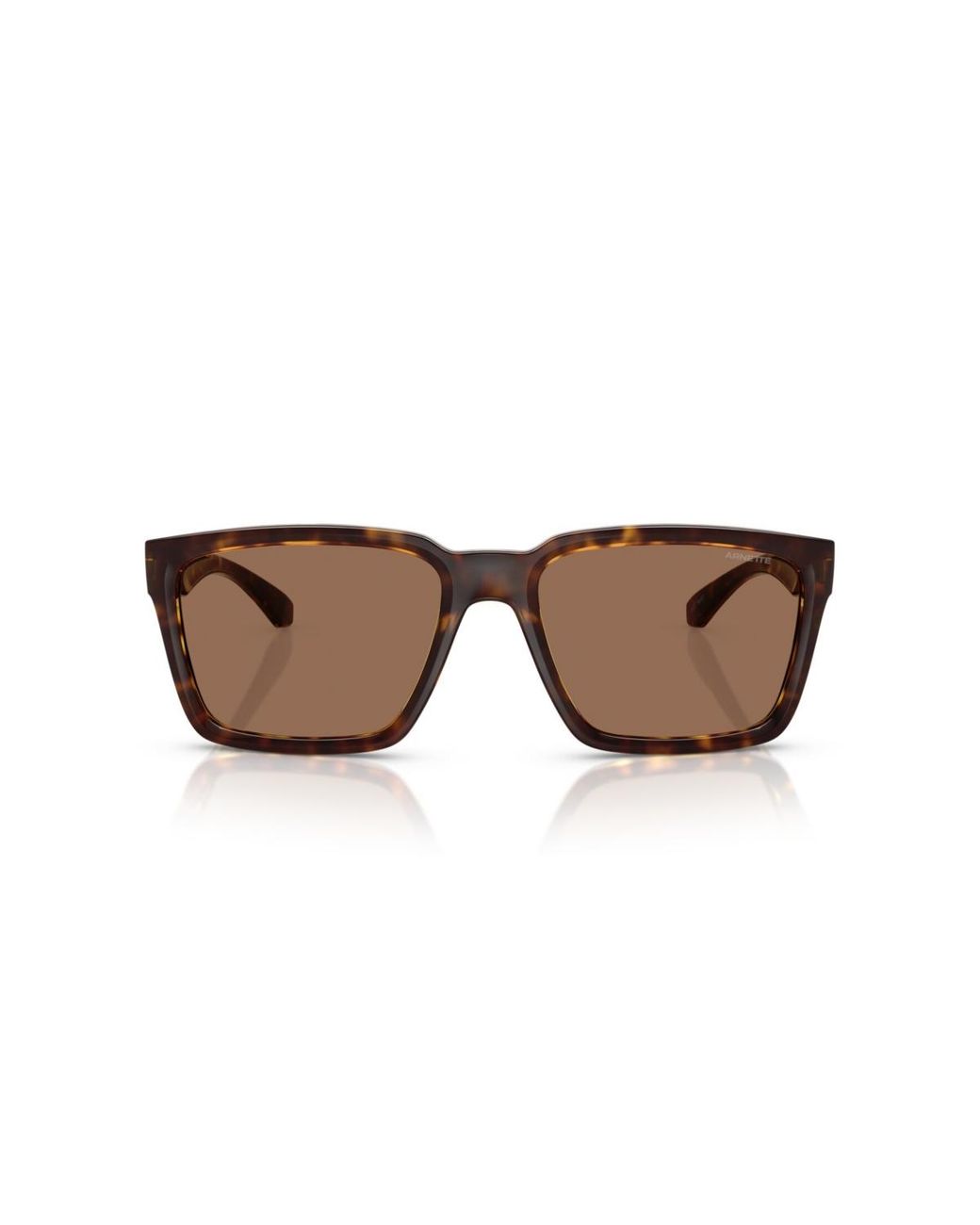 Arnette Brown Square Plot Twist Sunglasses for men
