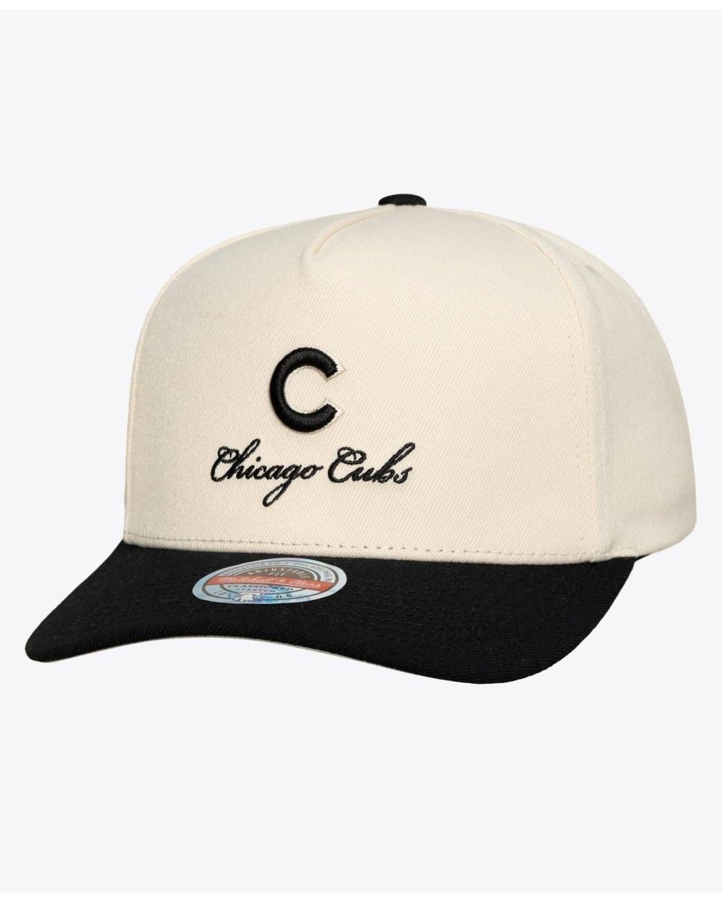 Mitchell & Ness White Chicago Cubs Flawless Structured Snapback Baseball Cap for men
