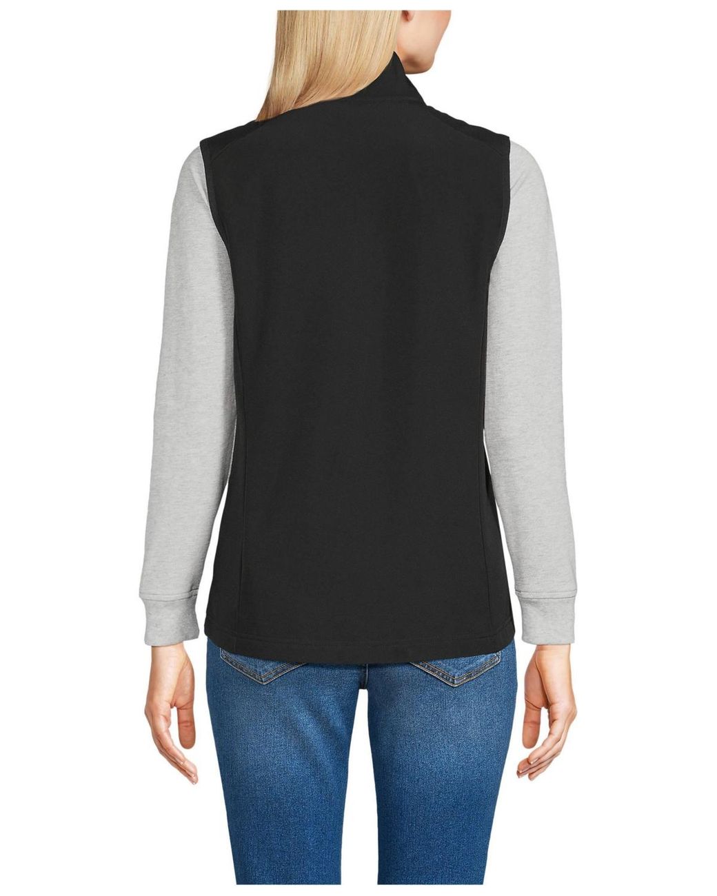 Lands' End Black Soft Shell Vest