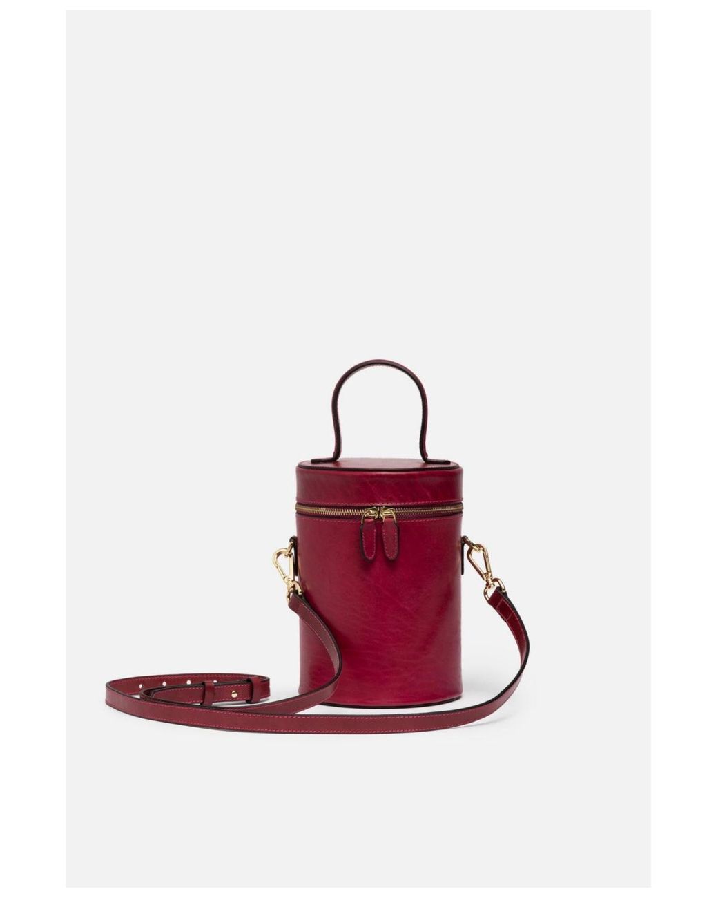 Silver & Riley Nola Bucket Leather Bag in Red | Lyst