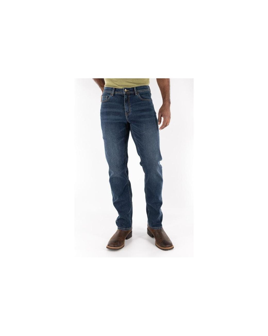 DEVIL-DOG Black Boot Cut Jeans for men