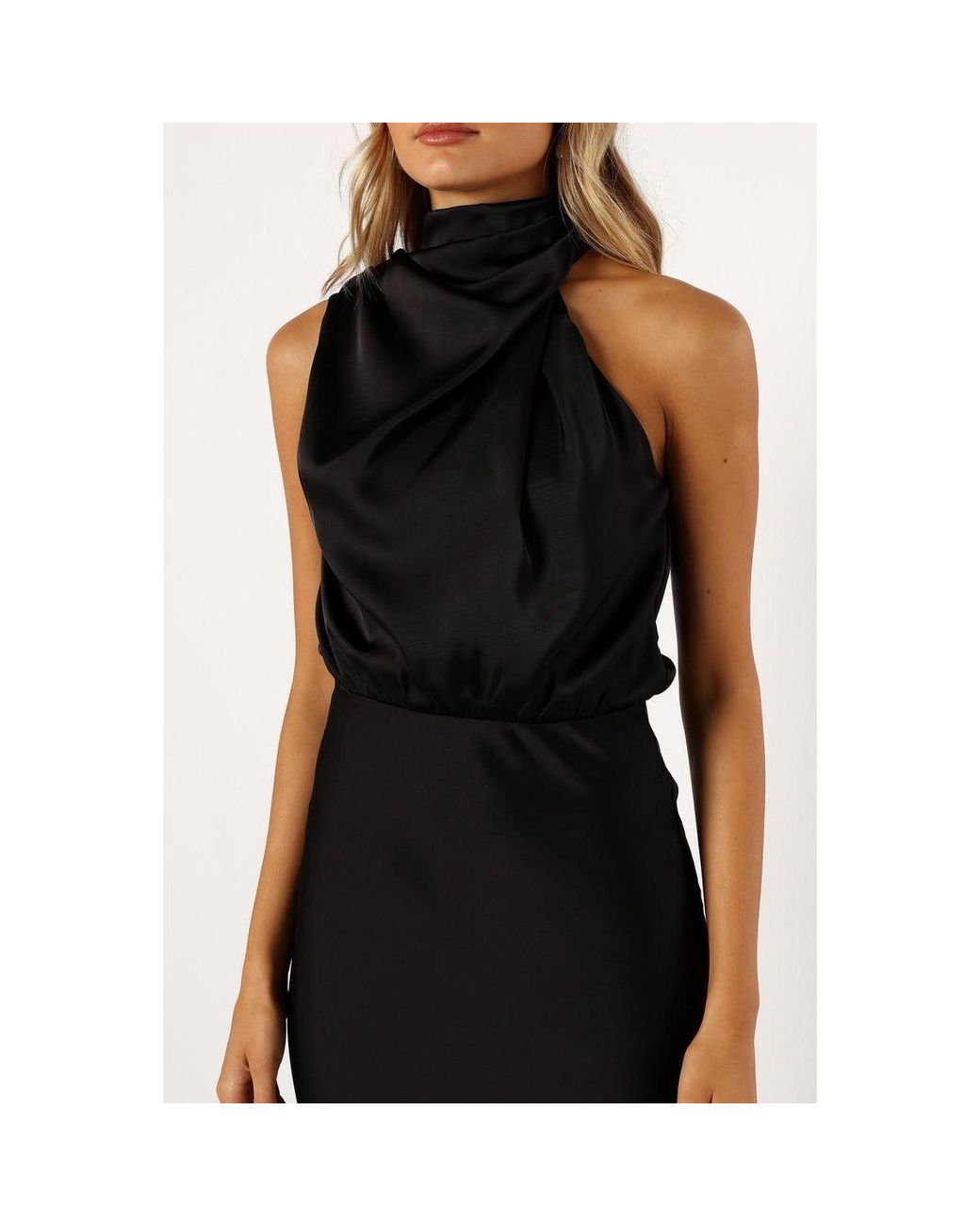 knee length dresses for ladies Anabelle Halter Neck Midi Dress main image 0