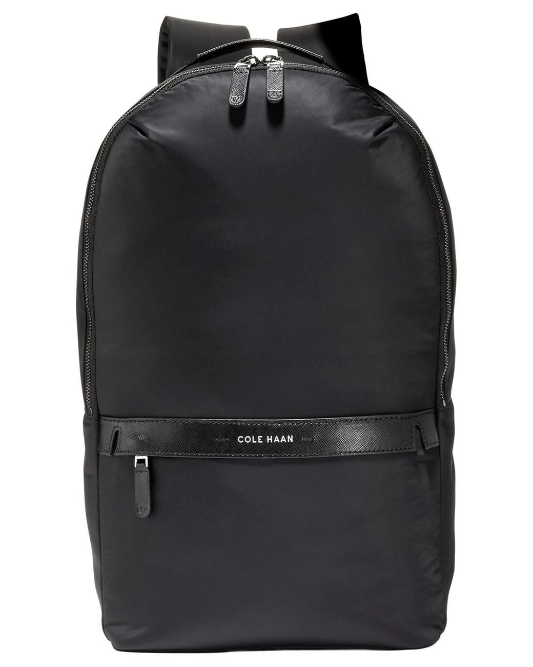 Cole Haan Carson Leather-trim Laptop Travel Backpack in Black for Men ...