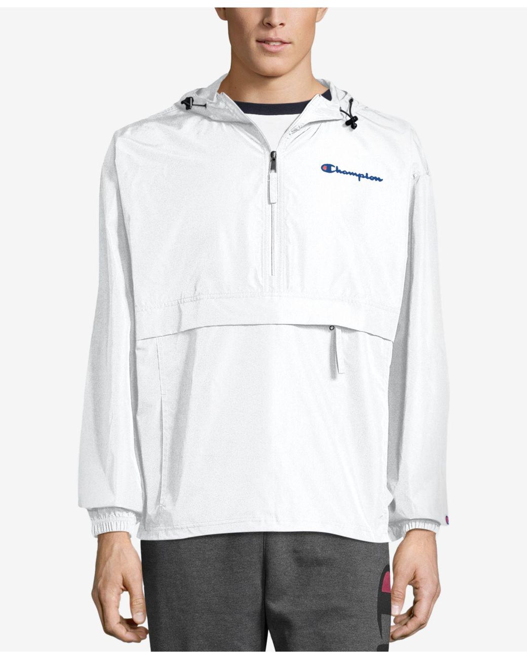 Champion Synthetic Packable Half-zip Hooded Water-resistant 