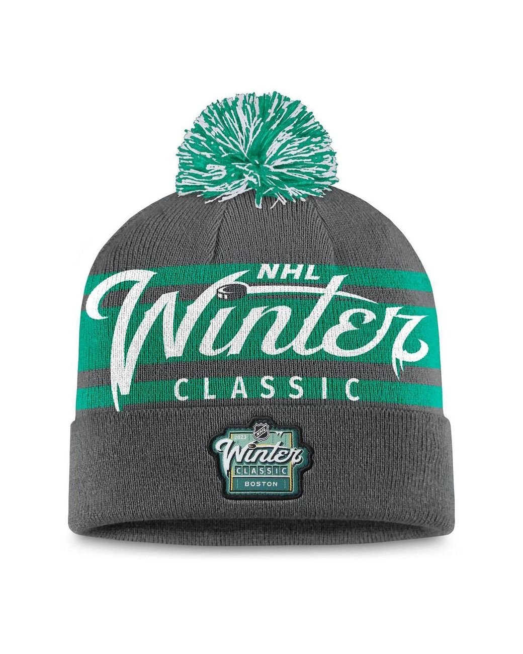 Fanatics Branded Heather Gray 2023 Nhl Winter Classic Cuffed Knit Hat