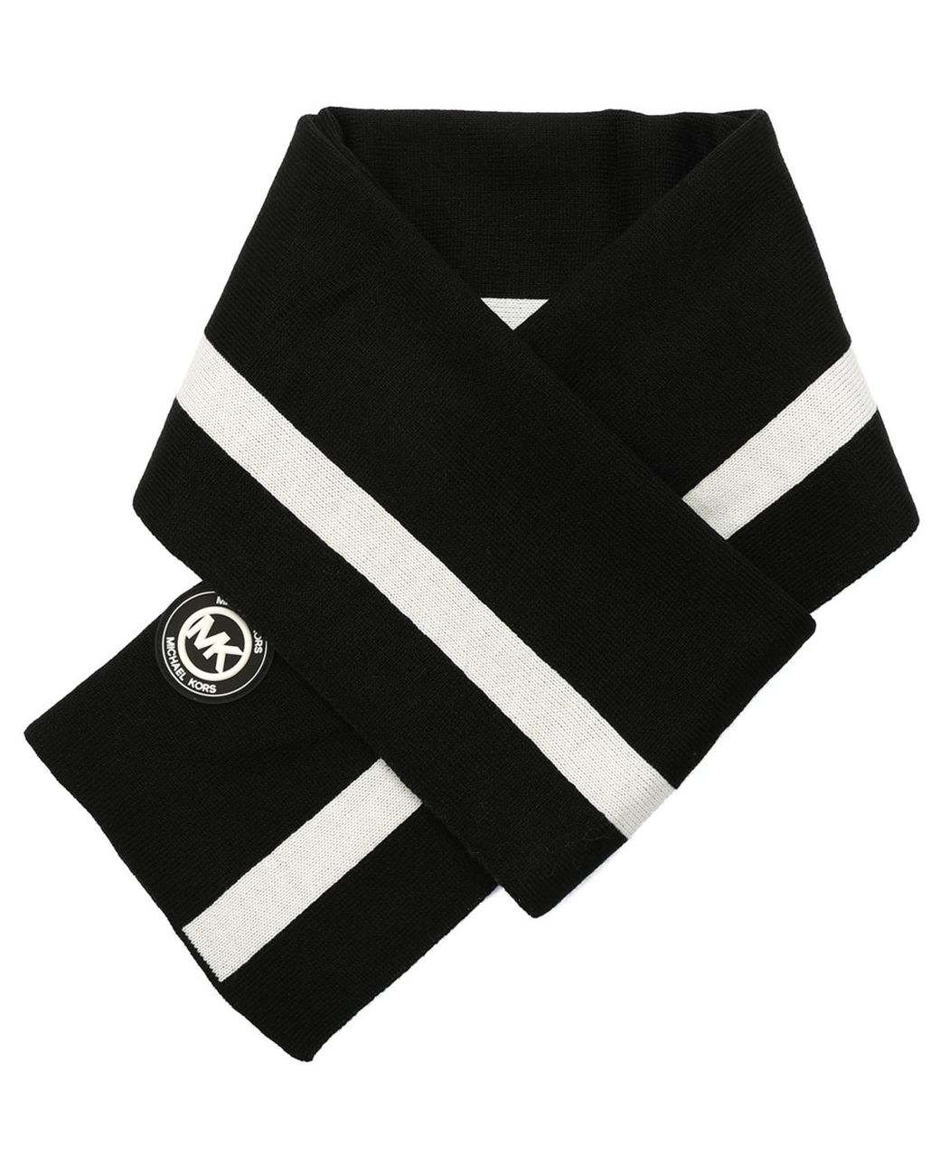 Michael Kors Black Ski Patch Scarf for men