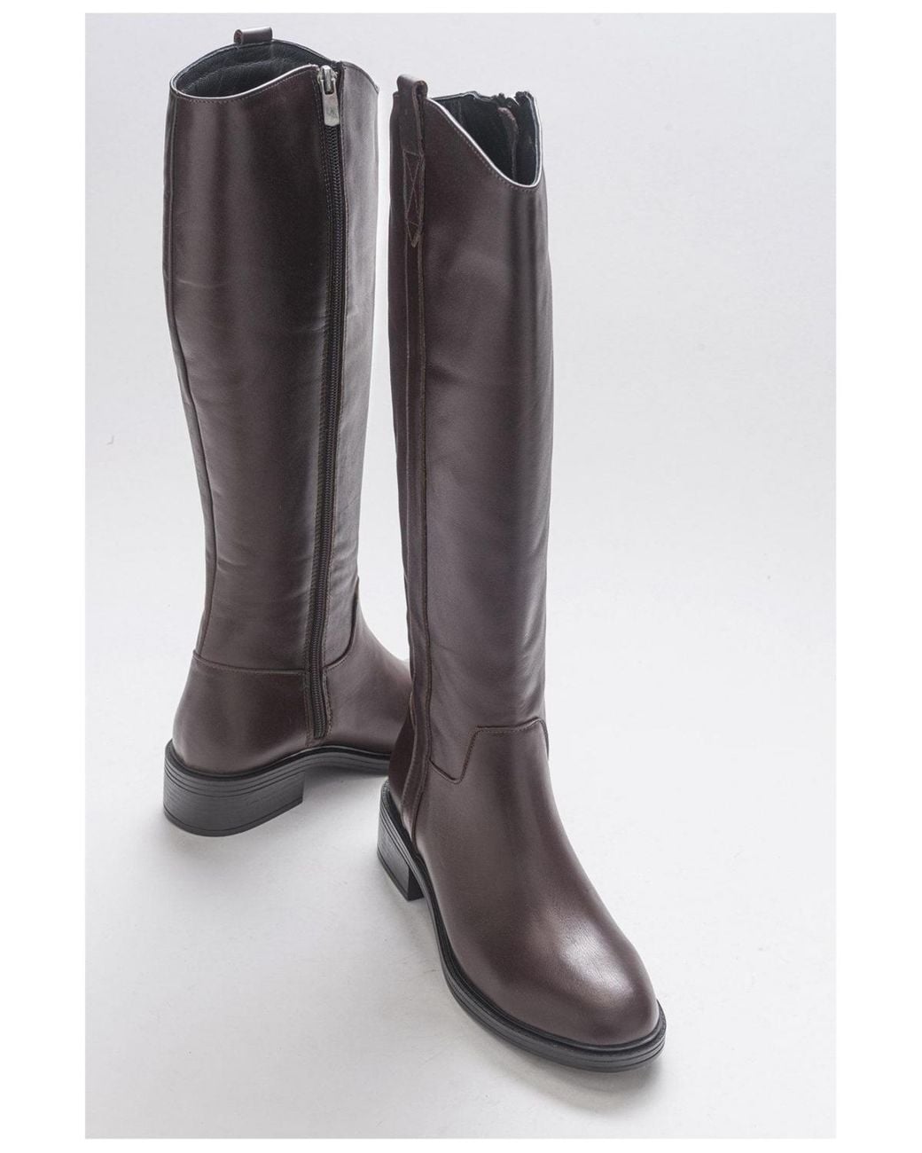 Forever & Always Shoes White Acro Leather Boot ()