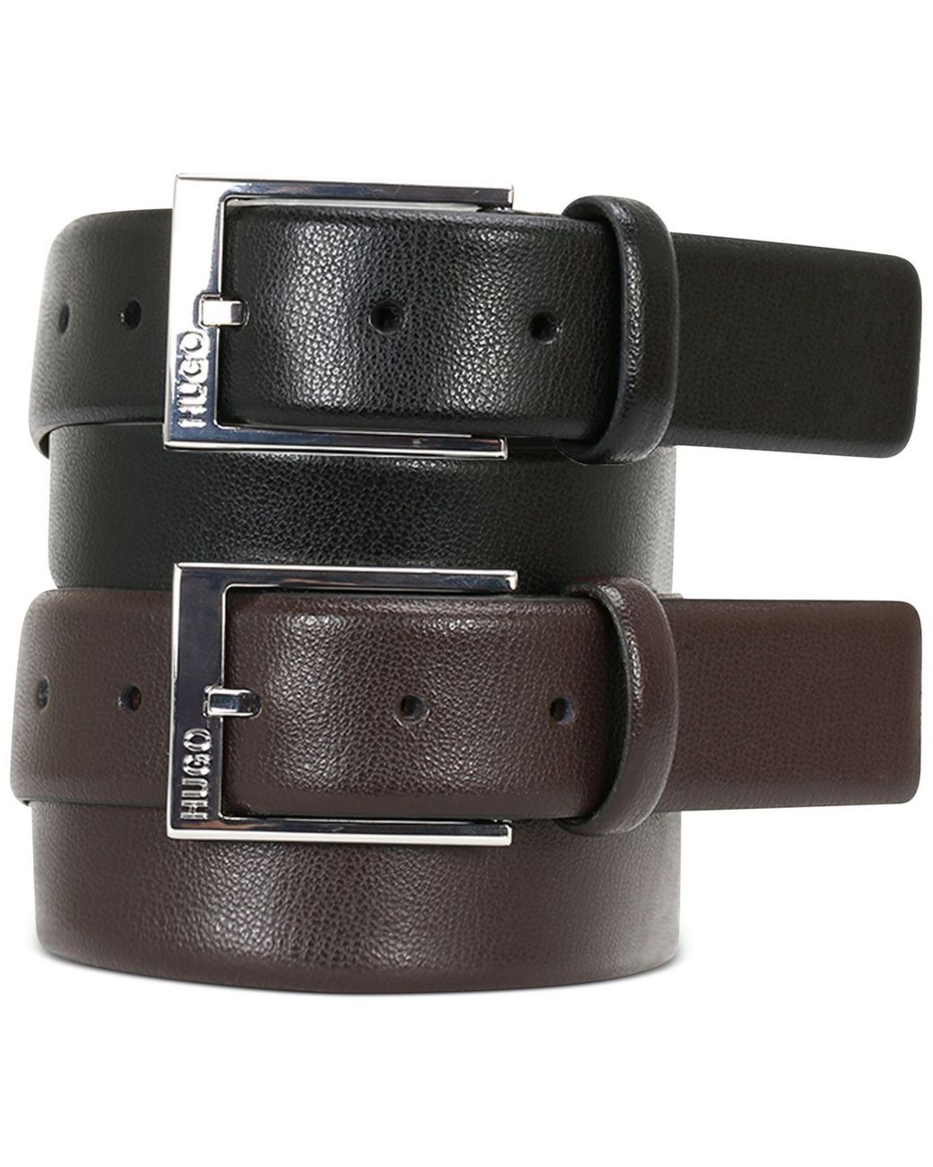 BOSS Gellot Leather Belt in Black for Men Lyst