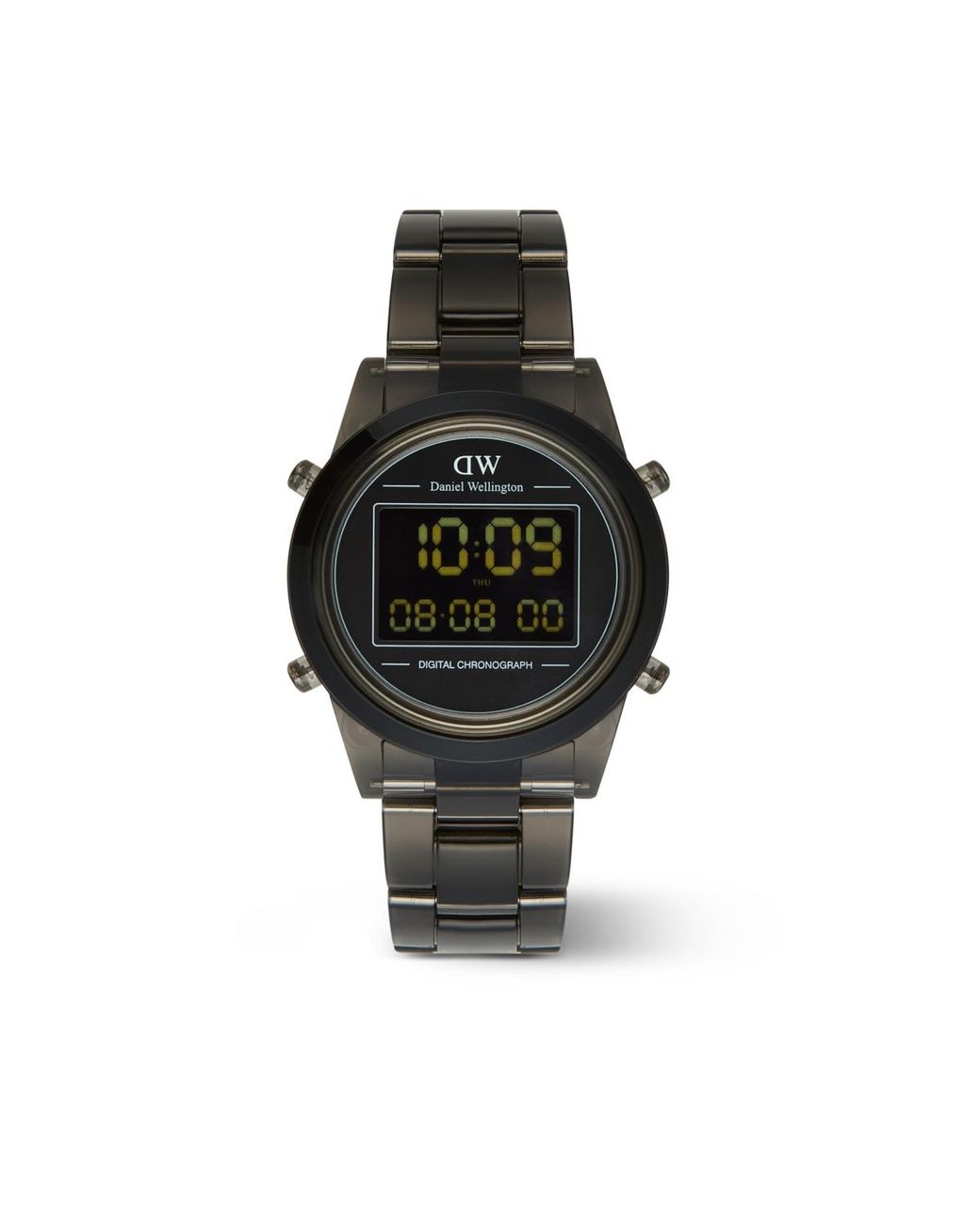 Daniel Wellington Black Chronograph Plastic Watch