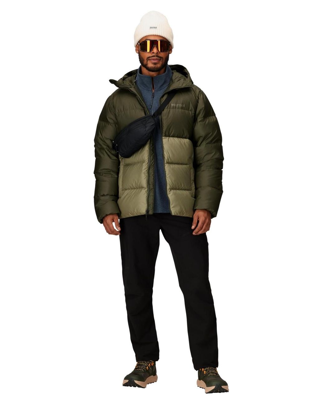Marmot Green Guides Down Hooded Jacket for men