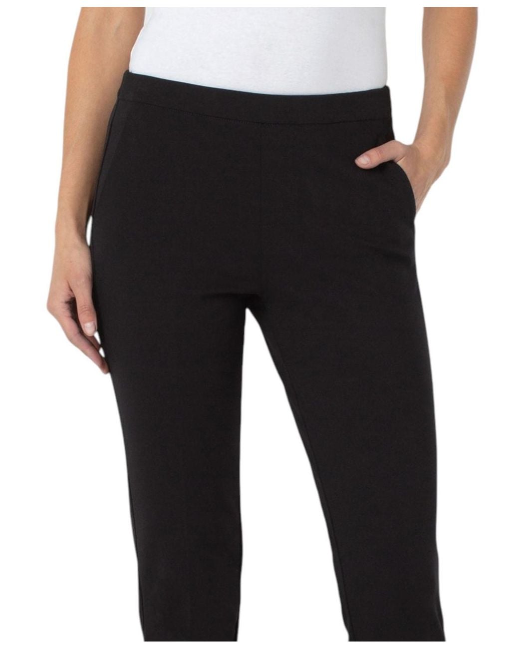 Liverpool Express Liverpool Los Angeles Petite Kayla Stretch Pull-on Cropped Trousers in ...