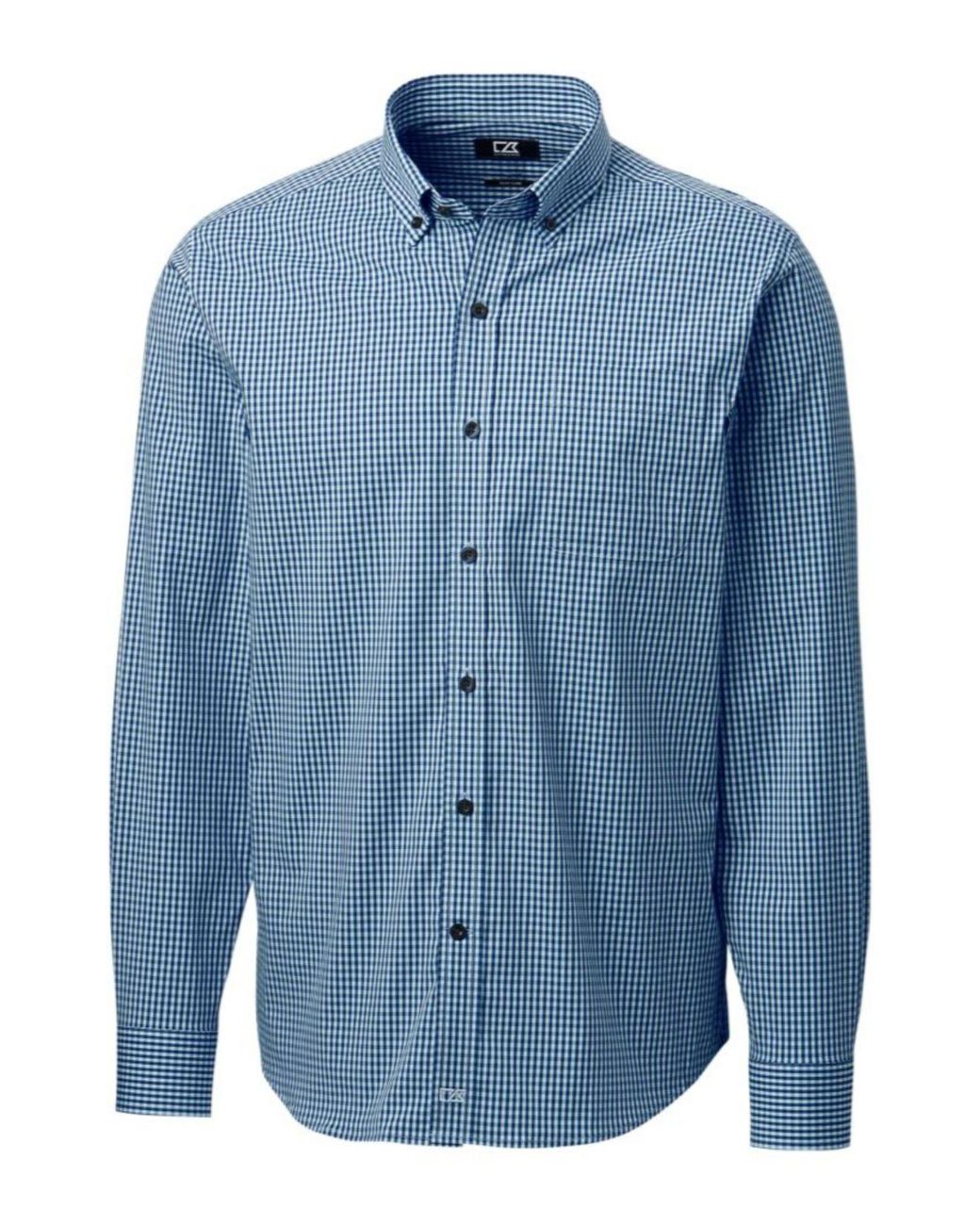 Cutter & Buck Cotton Anchor Gingham Shirt in Blue for Men Lyst