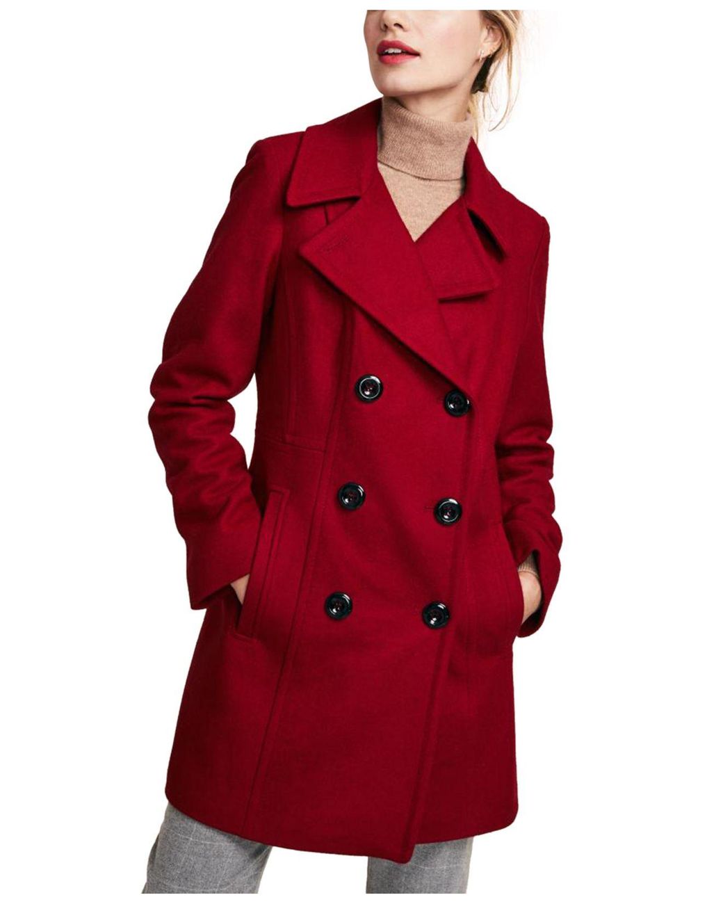 macys petite peacoat