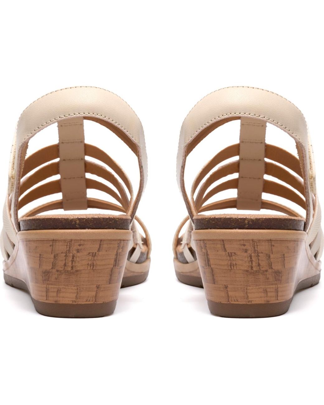 Clarks Brown Kacha Step Round Toe Sandals
