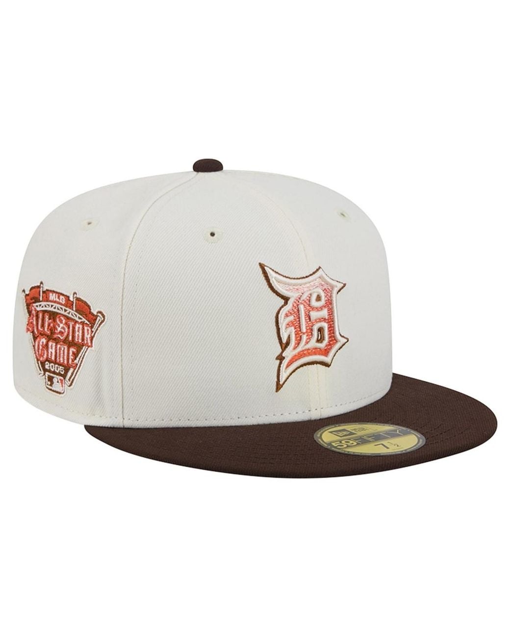 KTZ Natural/brown Detroit Tigers Pumpkin Spice 59fifty Fitted Hat in ...