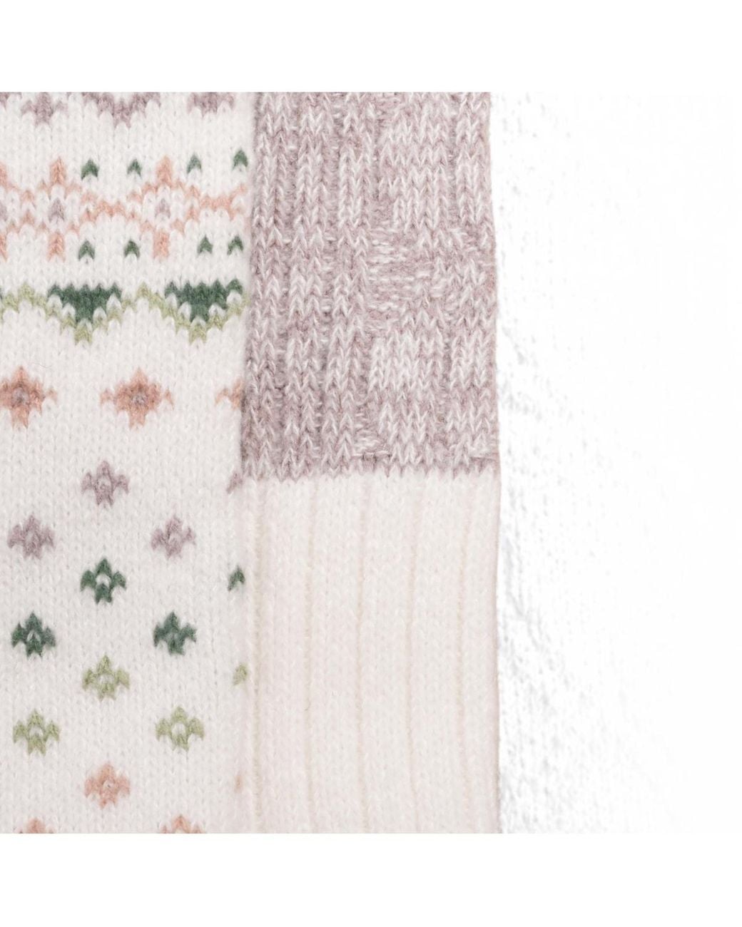 Muk Luks White Boot Socks